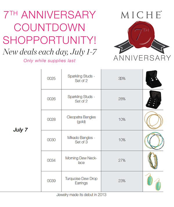 Miche 7th Anniversary Sale - 7 Days of Great Deals!