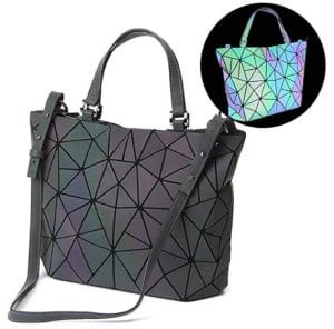 Geometric Luminous Bag - Changes Color With Light