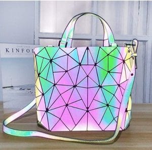 Geometric Luminous Bag - Changes Color With Light
