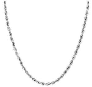 Deal of the Day - 24k Gold Plated Necklace - 2mm Rope Chain