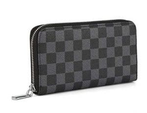 Ladies Wallet and Phone Clutch – Checkered Design